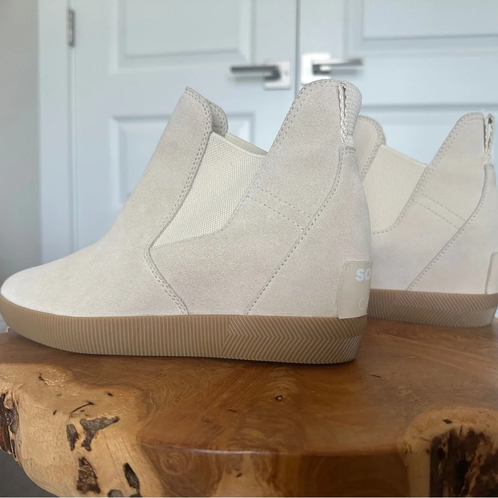SOREL x CALIA Out N’ About™ Slip-On Wedge Women's Cream Ankle‎ Boots
